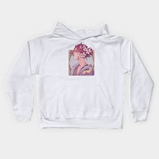 Floral Portrait Kids Hoodie